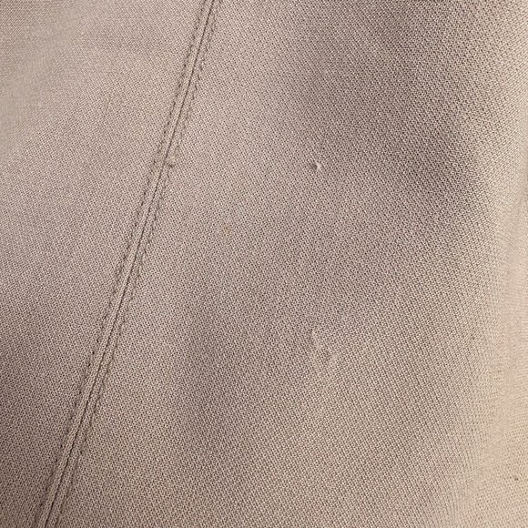 Trina Turk Cut-Out Shift Silver Dress Style # 178308 Tan Camel Women’s Size 12 - Picture 10 of 12